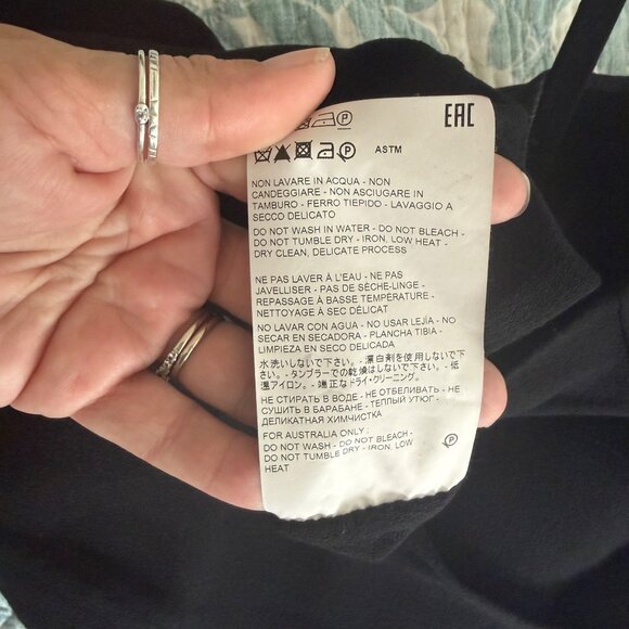 Michael Kors Collection Sleeveless Sheath Wool-Blend Black Dress Made In Italy 6 - Picture 10 of 10